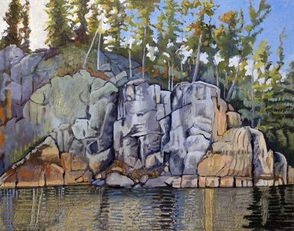 Landscape commissions are an important part of Mark Granlund&rsquo;s work, which he limits to a few annually. Each project must include time spent on location, and in meditative solitude, to achieve the detail and nuance defining a Granlund painting. Above painting is titled &ldquo;Bluff I.&rdquo;