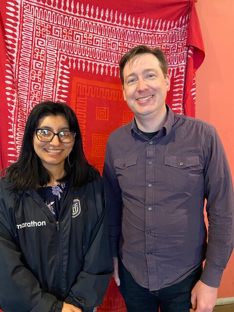 Gabriela Ortiz-Riera (Left) enjoys drawing, painting, journaling, and crocheting. You can find her in Seward at Seward Cafe, and in Longfellow at Loons Coffee.Andy Hestness (Right) said, &quot;Being led by people within community allows us to design and implement projects that meet the dreams and visions of community.&quot;