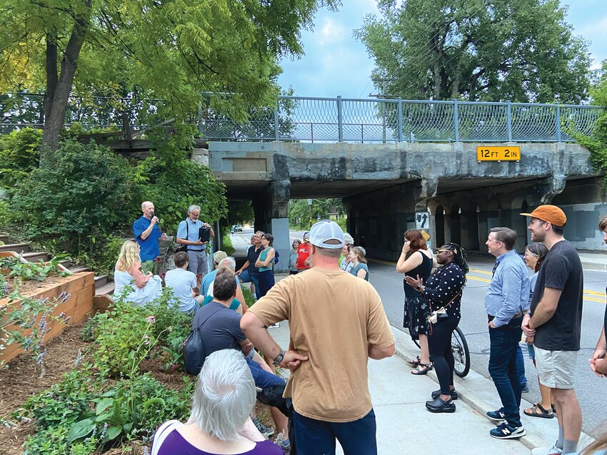 36th Ave ART hosted an informative walk for over 50 Seward and Longfellow neighbors on Aug. 16. There will be a documentary on the project that will include the history and future of 36th Ave walk. (Photo submitted)