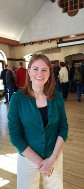 Katie Cashman (shown),  Paula Chesley, Elizabeth Shaffer, and Corey Ryan Vest are running for the Ward 7 city council seat.