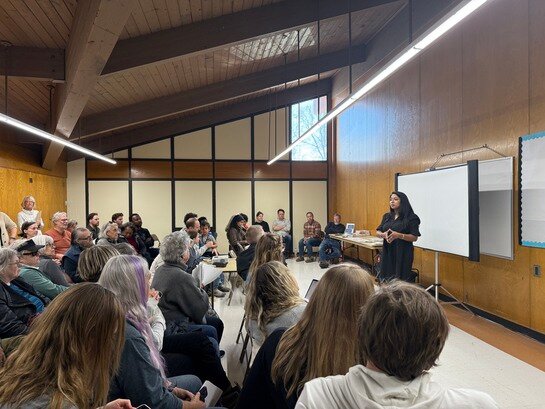 A community meeting was held to discuss a possible name change to Edmund Boulevard.