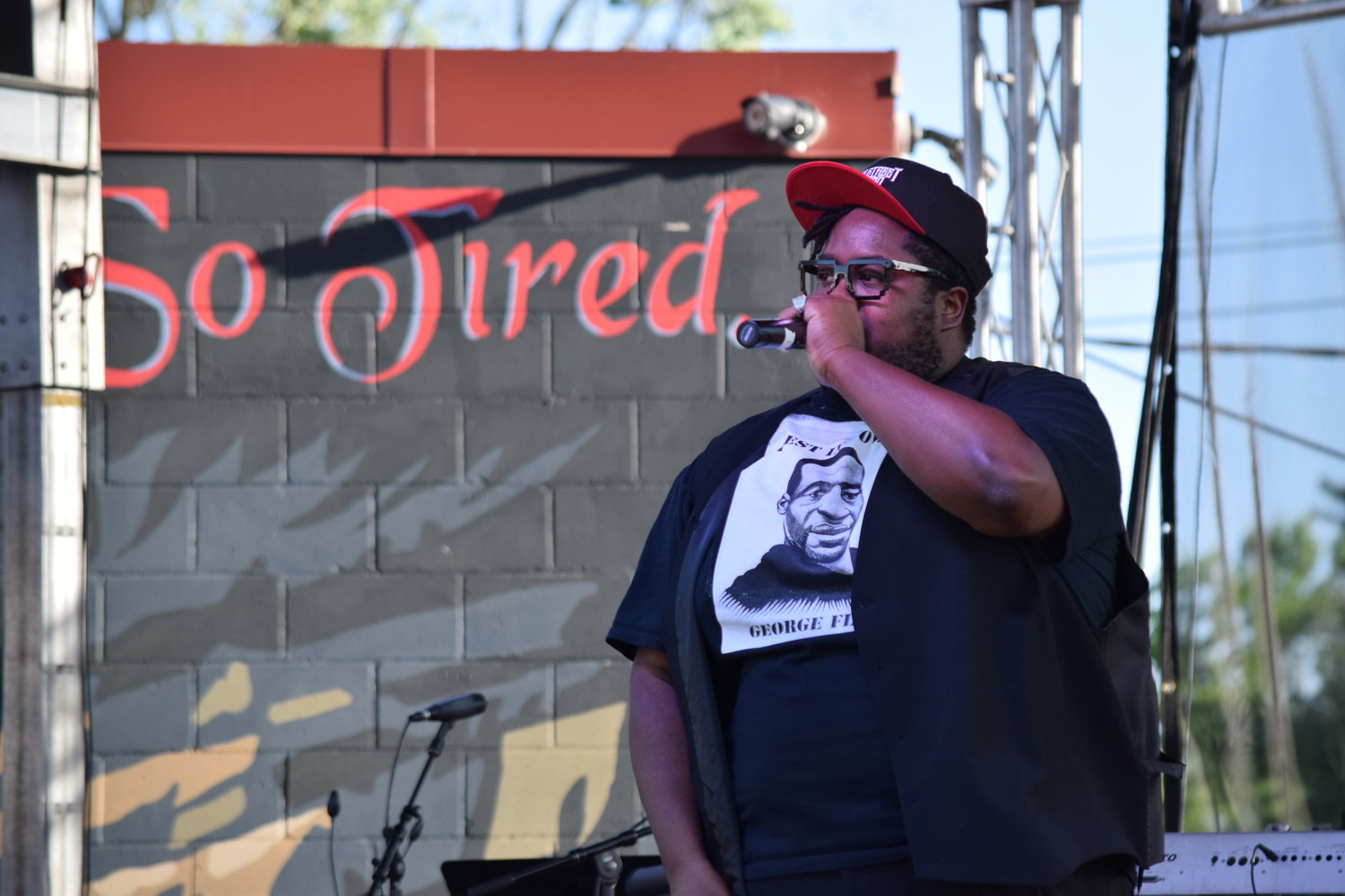 Local hip hop artist Nur-D performed “8:46” from his album “38th.”