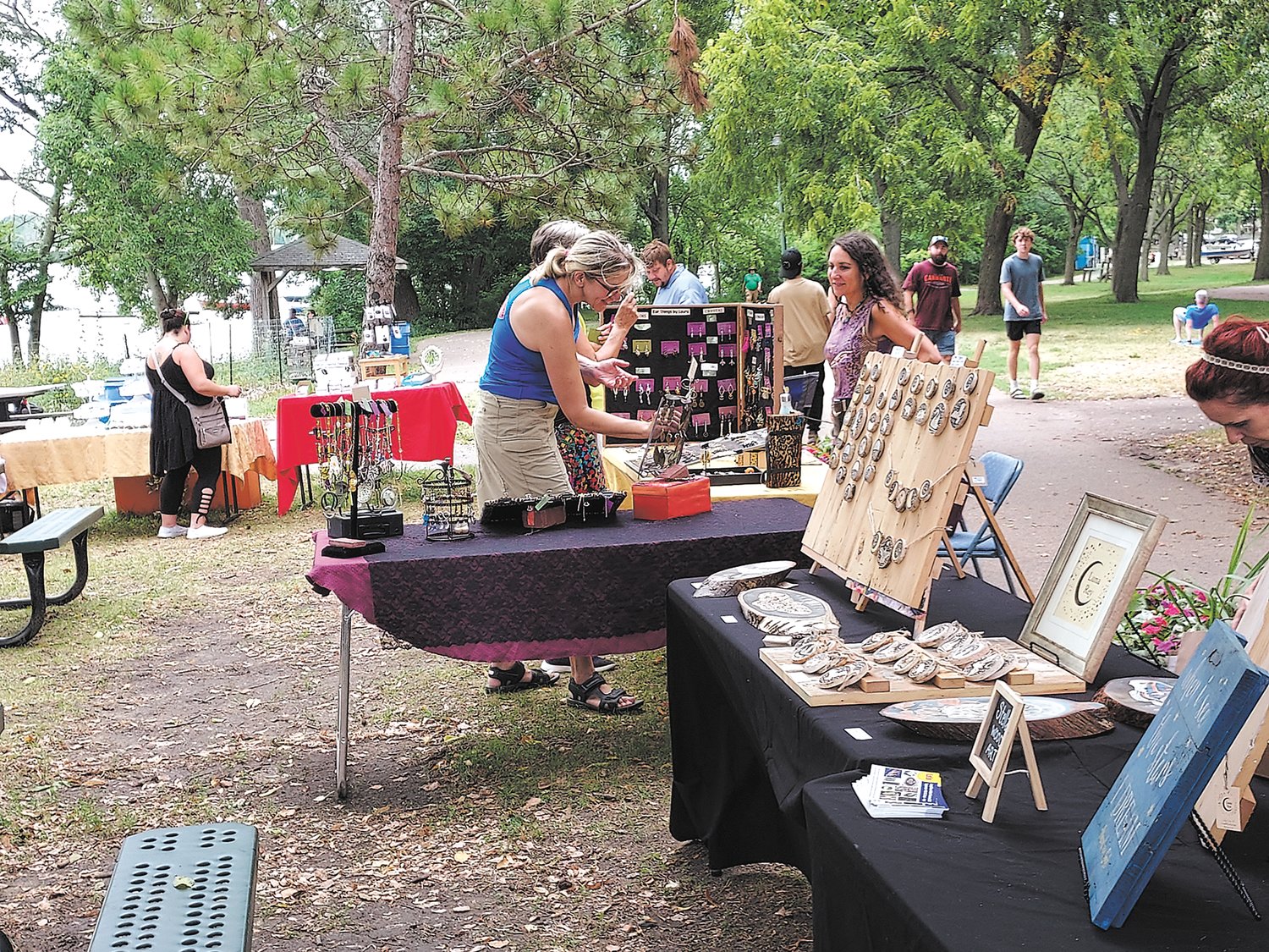 Art booths, Yoga Classes and music outside Sandcastle at Lake Nokomis ended this year's Crazy Days on Sunday, Aug. 8.