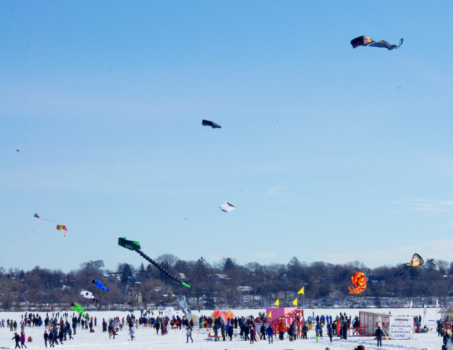 The Kite Festival had a sunny day and a good turnout. Winds were not always cooperative, but most kites made it aloft.