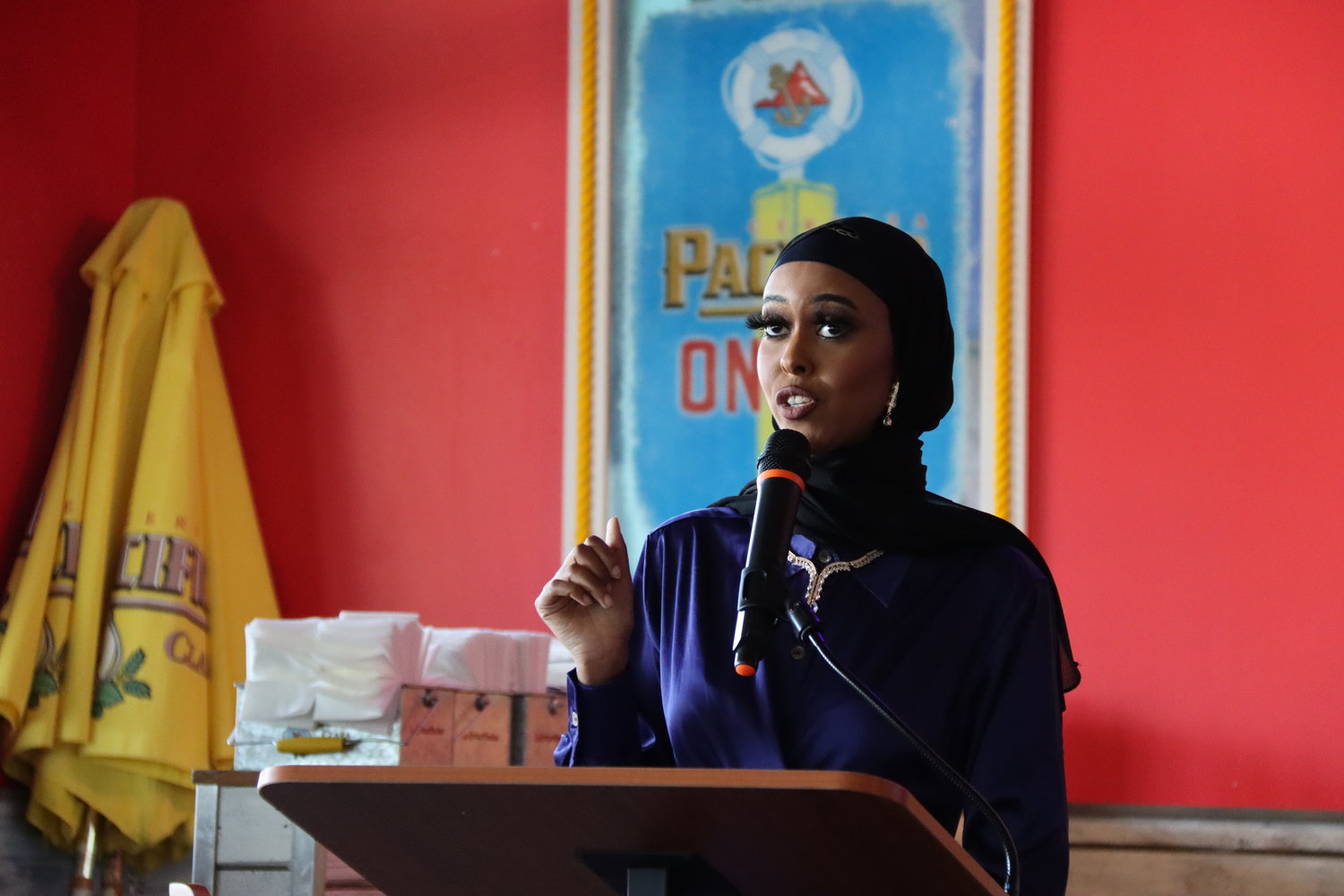 Yusra Mohamud  of the Lake Street Council