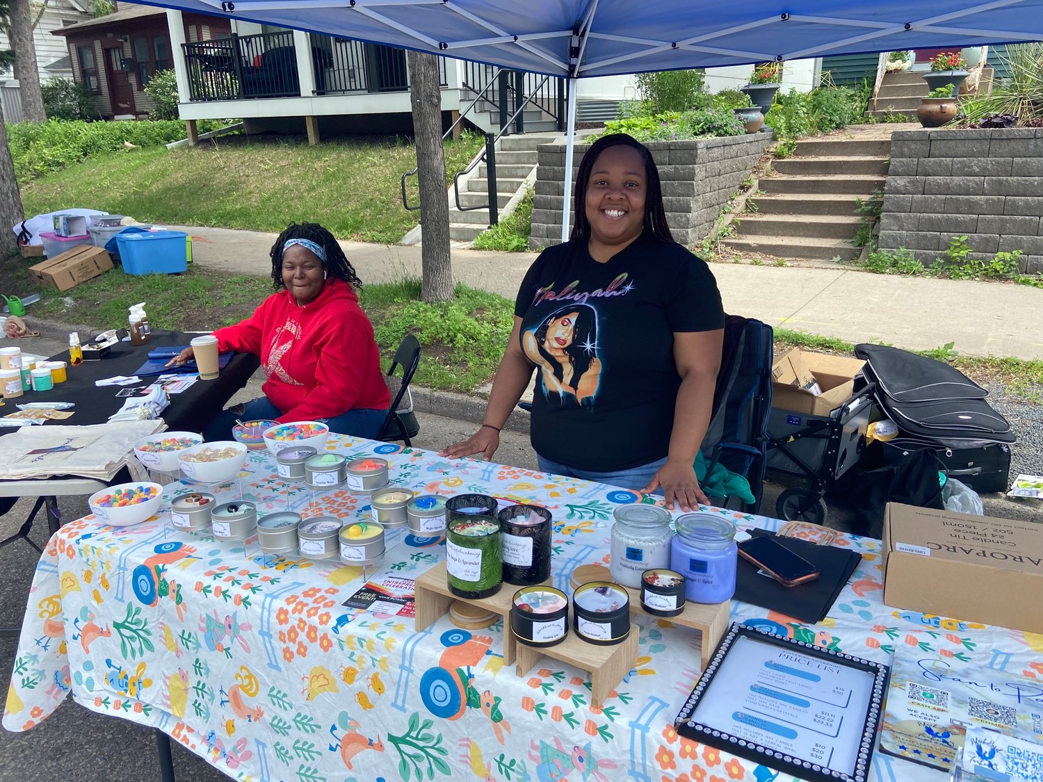 Jasmine Seward, owner of Blackbird Awakening, said, “I started my business based off of my hobby back in 2020. I get to interact with so many different people from all walks of life and showing what I made to others makes me feel good.”