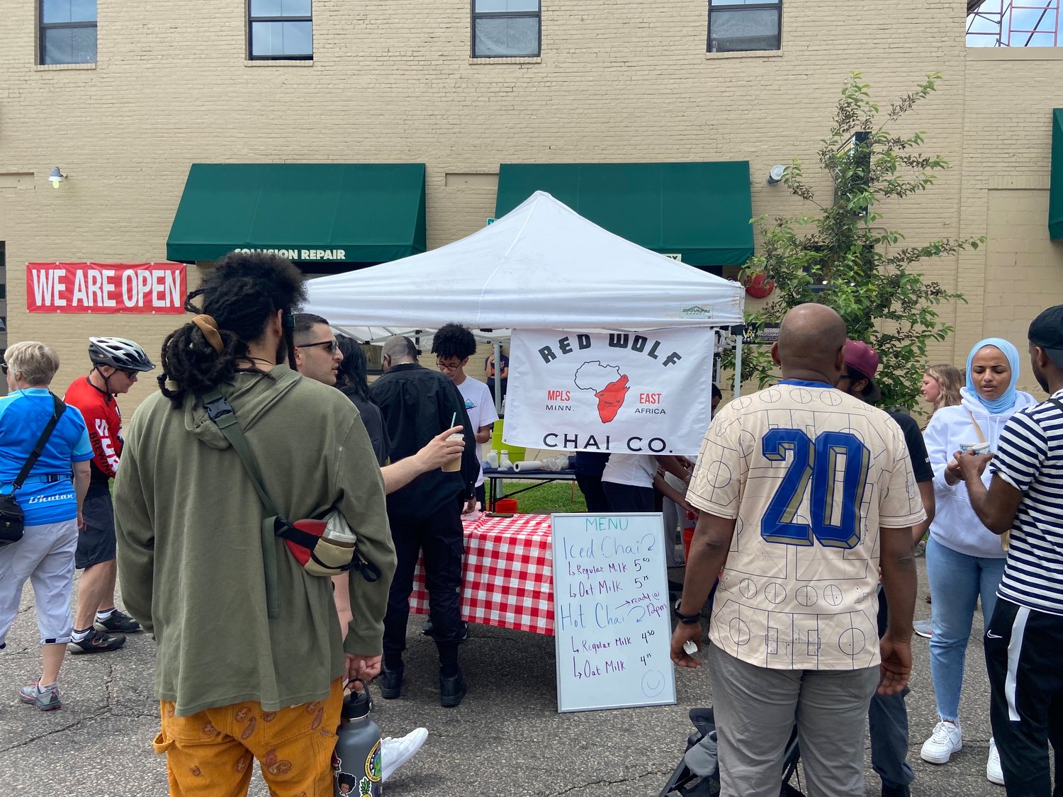Mohamed Yousif one of the owners of Red Wolf Chai, said, "There’s so many opportunities here [Open Streets] to connect with the community, educate them. We bring something that’s from East Africa and we can talk about what spices make up our Chai."