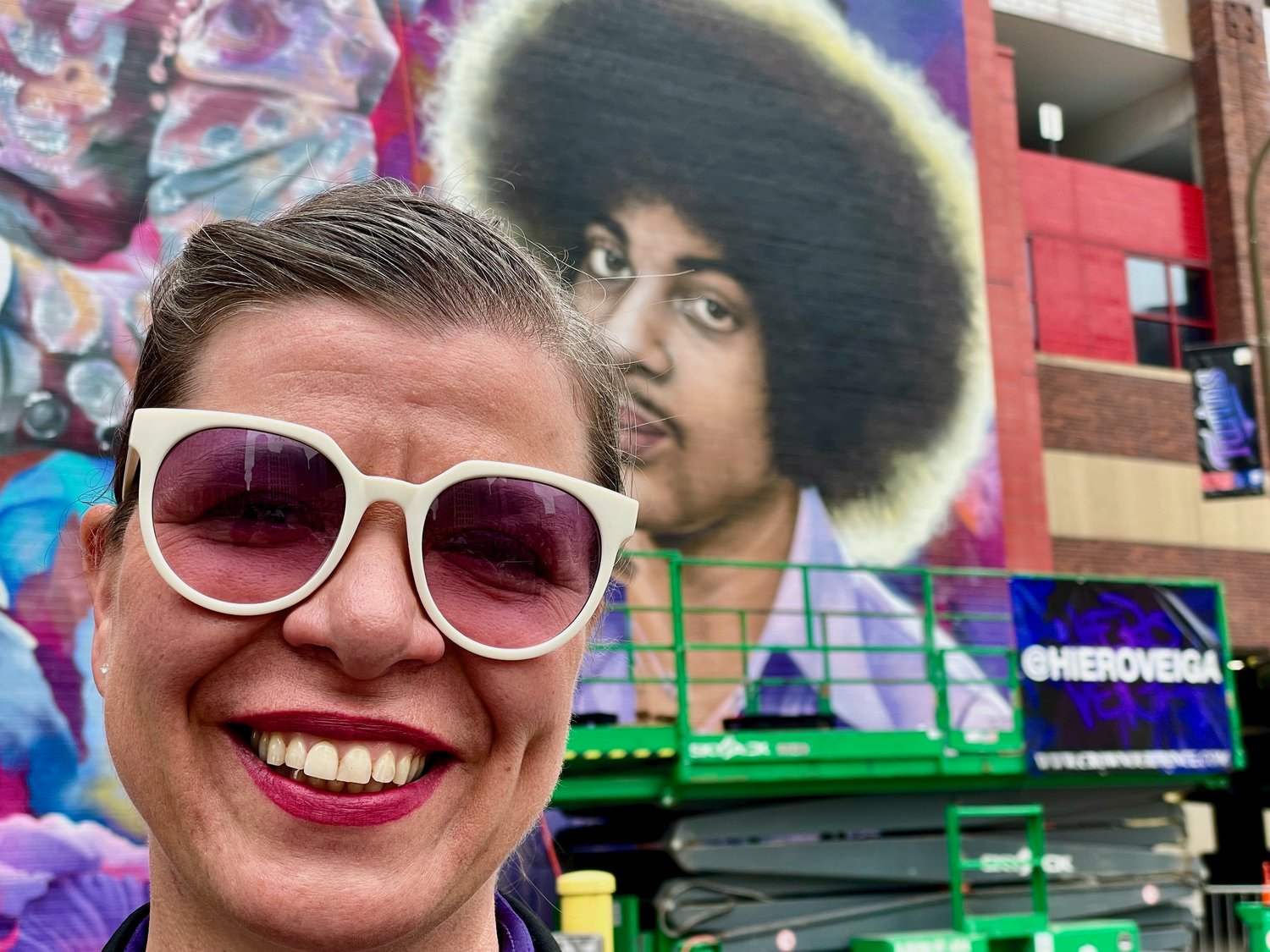 Civic leader Joan Voderbruggen was a driving force behind the Prince Mural Project. (Photo by Susan Schaefer)