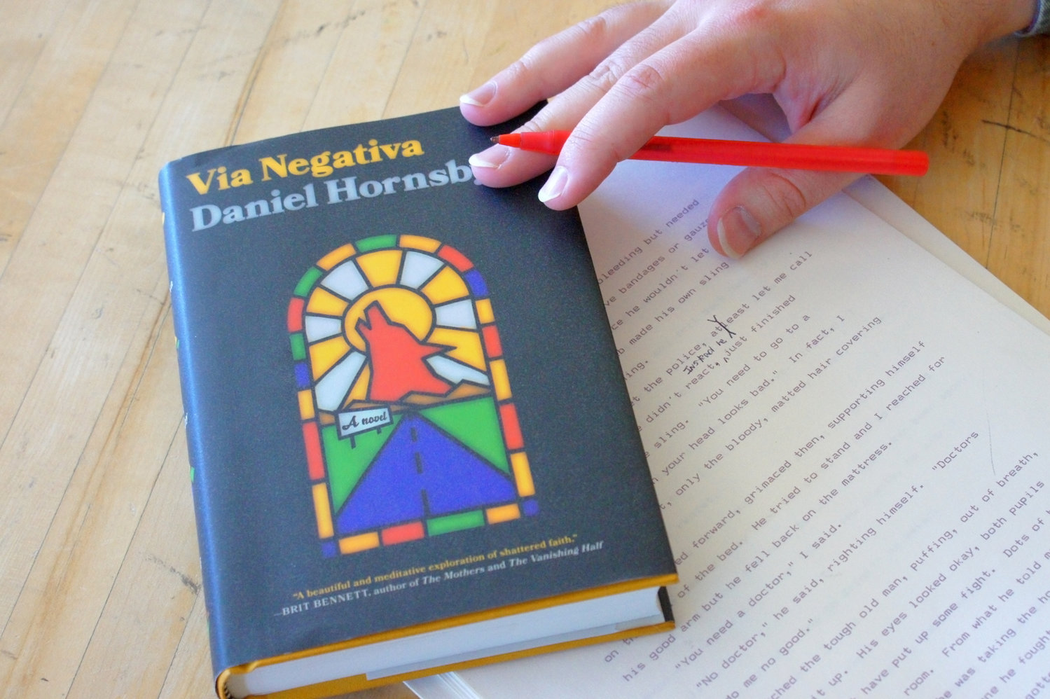Longfellow resident Dan Hornsby published his first book, "Via Negativa," in 2020. (Photo by Terry Faust)