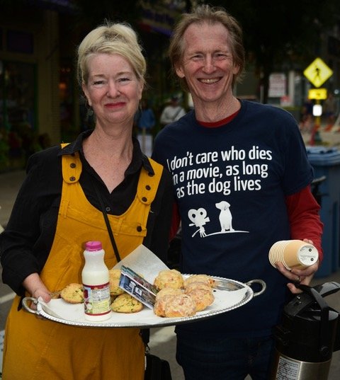 Diane and Larry LaVercombe have been putting on Woofstock for the last three years. They helped deliver scones to vendors for the most recent Woofstock, Saturday September 10, 2022 hosted at Sheridan Ave S & W 43rd St.