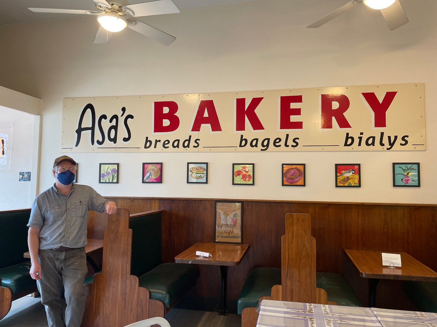 Asa Diebolt stands inside his bakery, located in the former Sassy Spoon space.