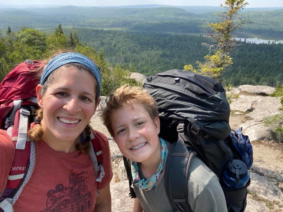 Author Erin Soderberg hikes on the Superior Hiking Trail with her then-13-year-old son Henry in 2021 while researching and writing “Just Keep Walking.” Henry previously delivered copies of the Southwest Connector and Southwest Journal.