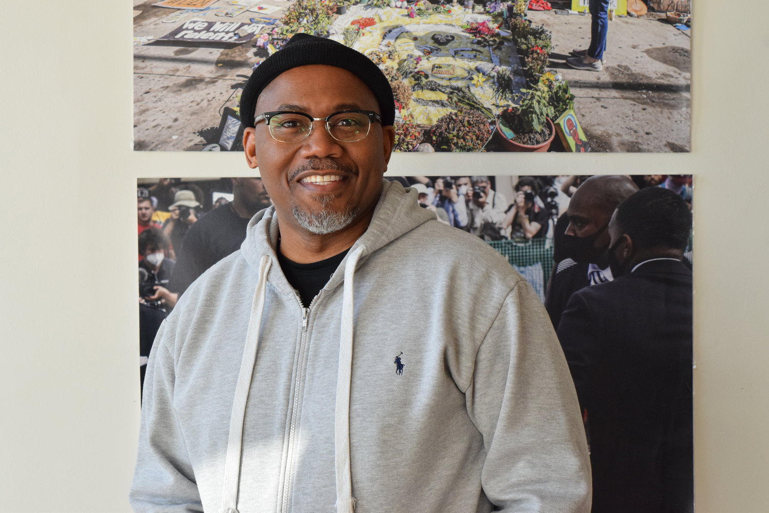 KingDemetrius Pendleton counts Wing Young Huie among his mentors, and is grateful that his photos are on display in the studio where he learned so much.