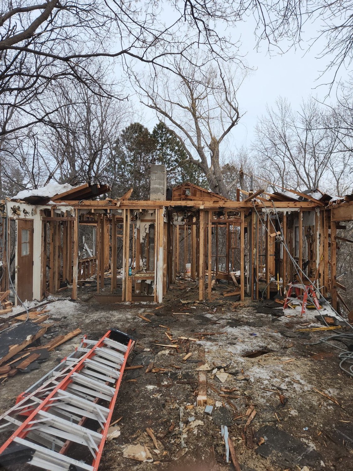 The Baker-Rowland site, owned by the city of Minnetonka, is being deconstructed. (Photo submitted)
