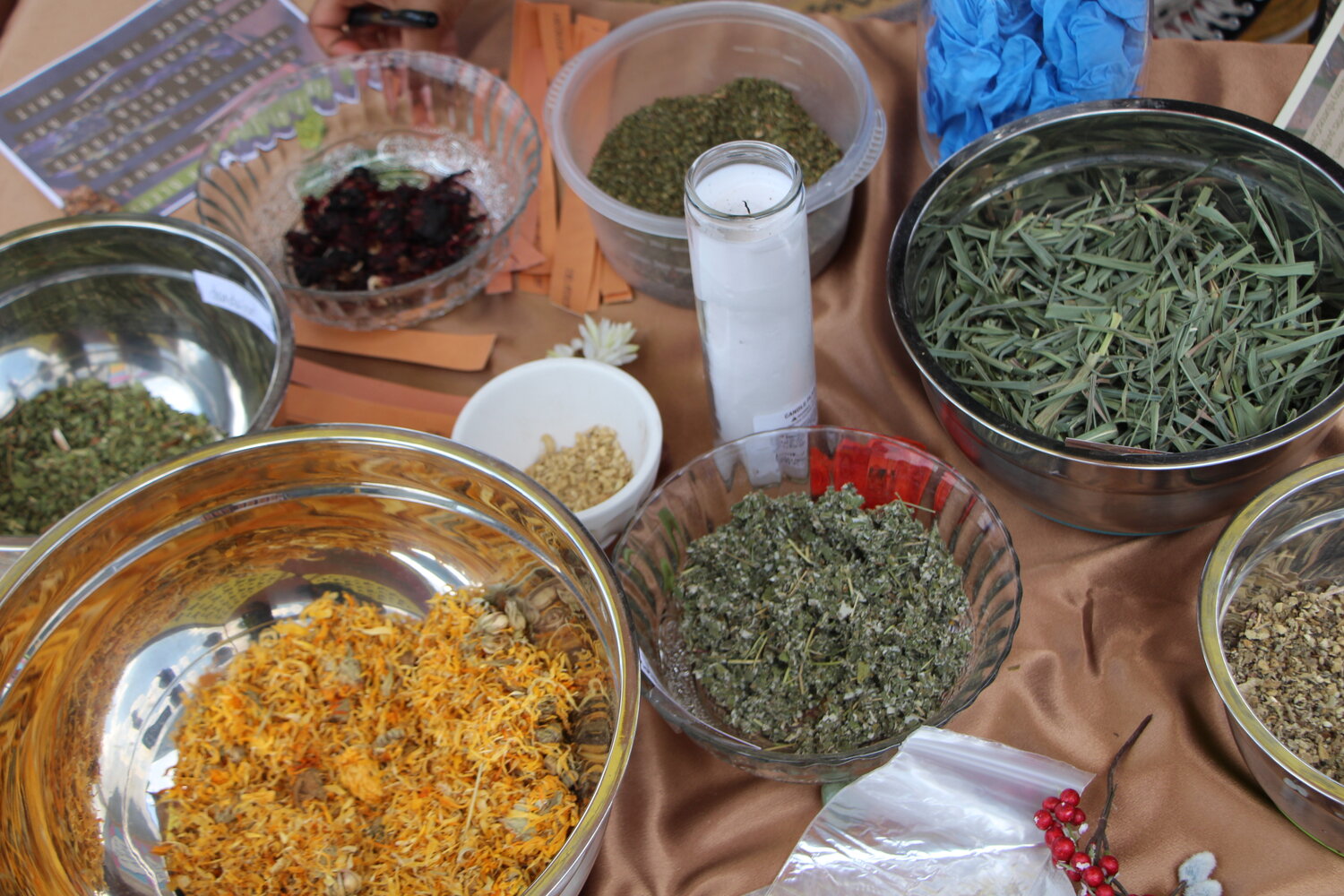 Jemeli Apothecary sells tea and herbs at the Soul of the Southside festival on Monday, June 19.
