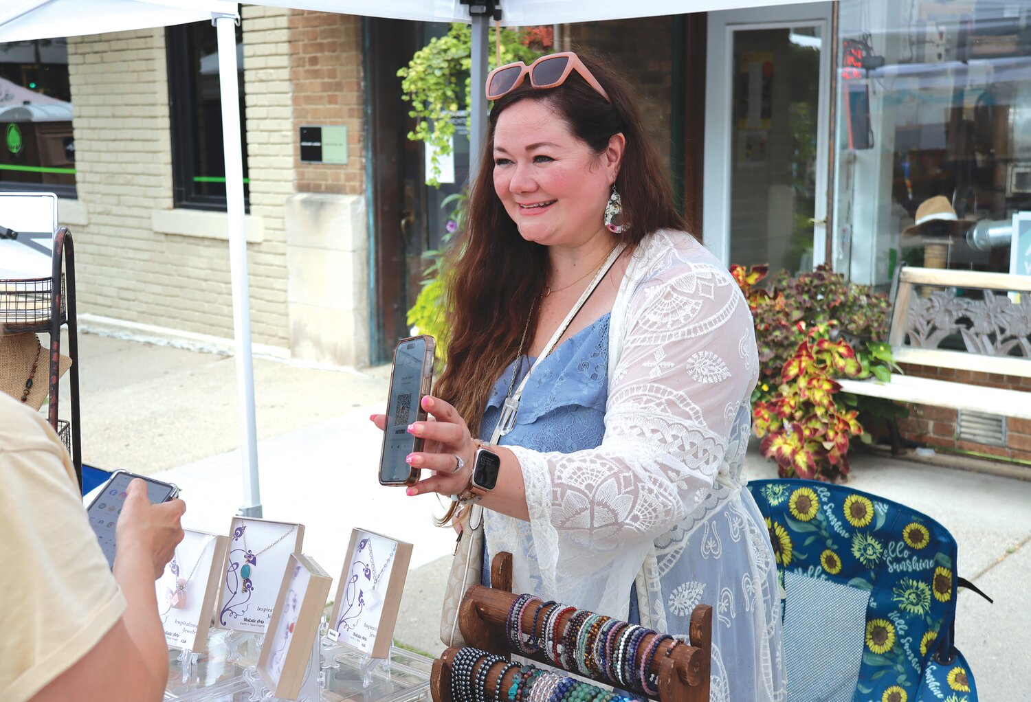 Christie Umboh was one of 50 vendors,  showcasing visual art to transformative holistic practices.