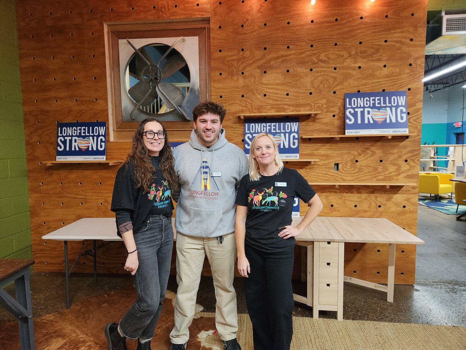 LCC staff include (left to right) Andrea Tritschler (communications), community organizer Ben Howery and executive director Rachel Boeke. (Photo submitted)