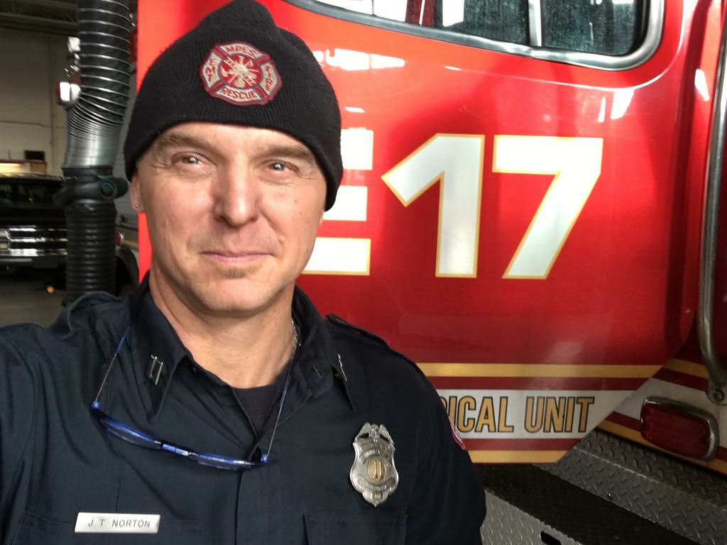Jeremy Norton is a fire captain and emergency medical technician (EMT) at Minneapolis Fire Station 17 (330 E 38th St.). He details experiences as a firefighter in "Trauma Sponges: Dispatches from the Scarred Heart of Emergency Response." (Photo submitted)
