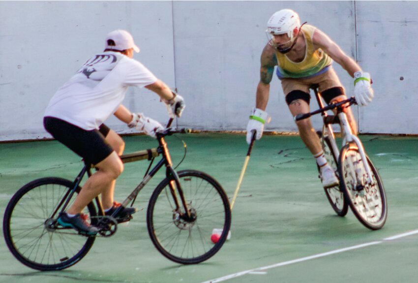 Bike polo is a modern twist on the sport typically associated with the European upper-crust, with horses swapped out for bicycles.