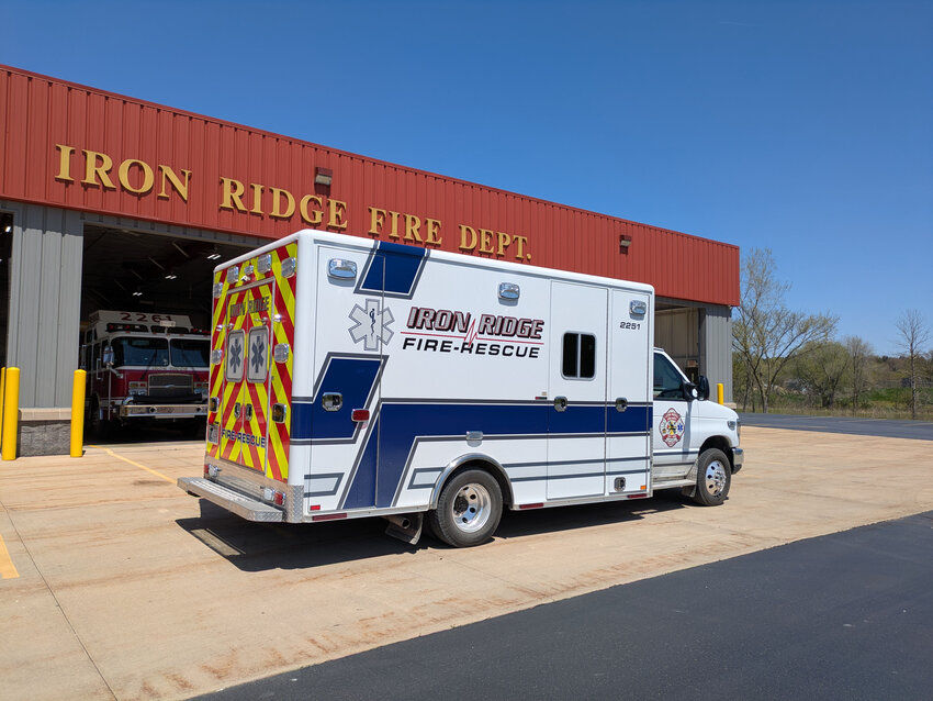 Iron Ridge Fire Department's newest addition to the garage was paid for with money from the Wisconsin EMS Flex Grant.