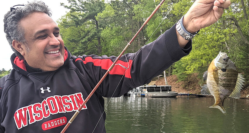 Bluegills are hanging out in and around shallow spawning sites on many lakes, offering fast action once you find them. Selective harvest is encouraged. —Photos By Kevin Naze.