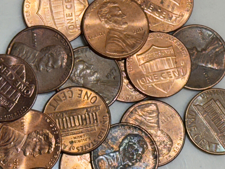 The U.S. Treasury has announced that it will end production of the penny, minted continually since 1793, in early 2026. A penny for your thoughts. Put in your two cents worth. -Photo By Eric A. Johnson