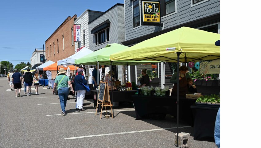 The Waupaca Farmer's Market is located downtown and happens rain or shine every Saturday. 
Emily Doud Photo