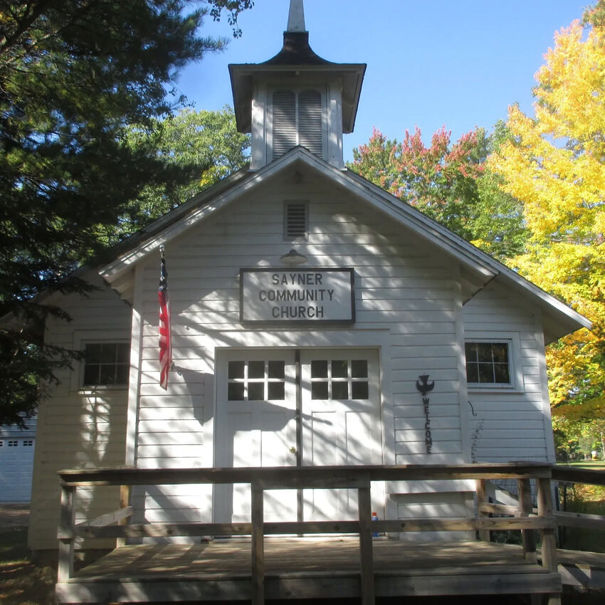 A rummage sale and brat fry fundraiser on June 28 in Sayner will support renovation plans for the historic Sayner Community Church.