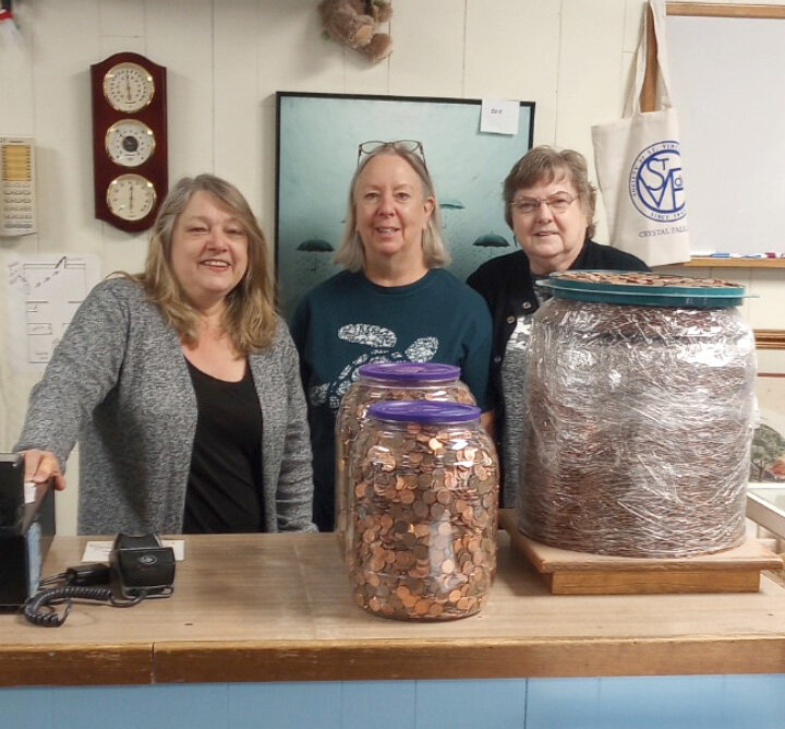Pictured are, from left, Elaine Griffiths (Manager), Deb Cornelia (Volunteer) and Millie Turney (Volunteer/ Store Board Secretary).