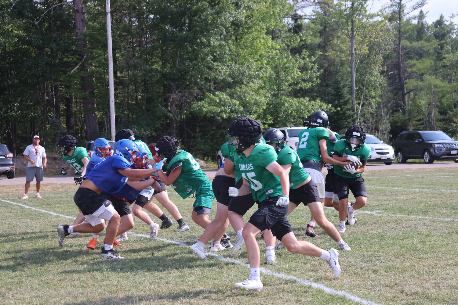 Trenton Smits Runs Against Northland Pines Defense