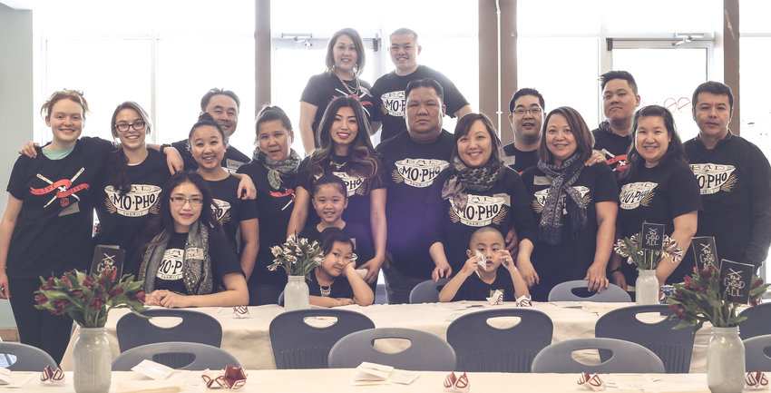 Members of the Building More Prosperity with Purpose Giving Circle at one of their gatherings. A premise of the group is that families who learn, share, and give together, grow together &ndash; and can change the world. (Photo submitted)