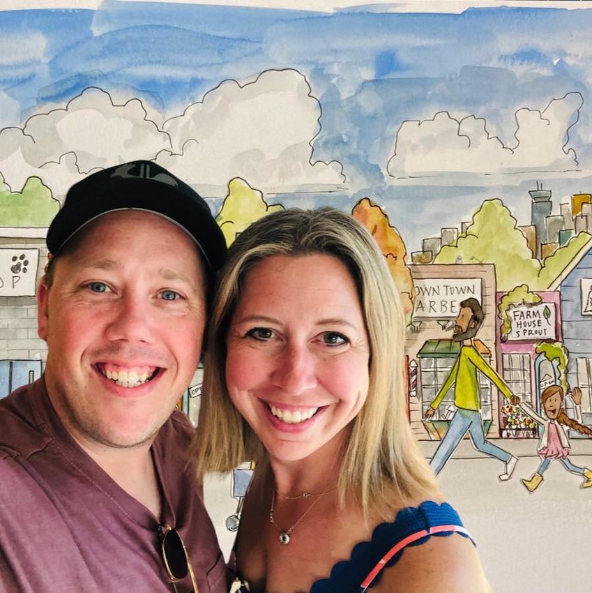 Local author and illustrator team Allison Wood (right) and Samuel Waddle have just released their first children&rsquo;s picture book, &ldquo;Sprinkles.&rdquo; (Photo submitted)
