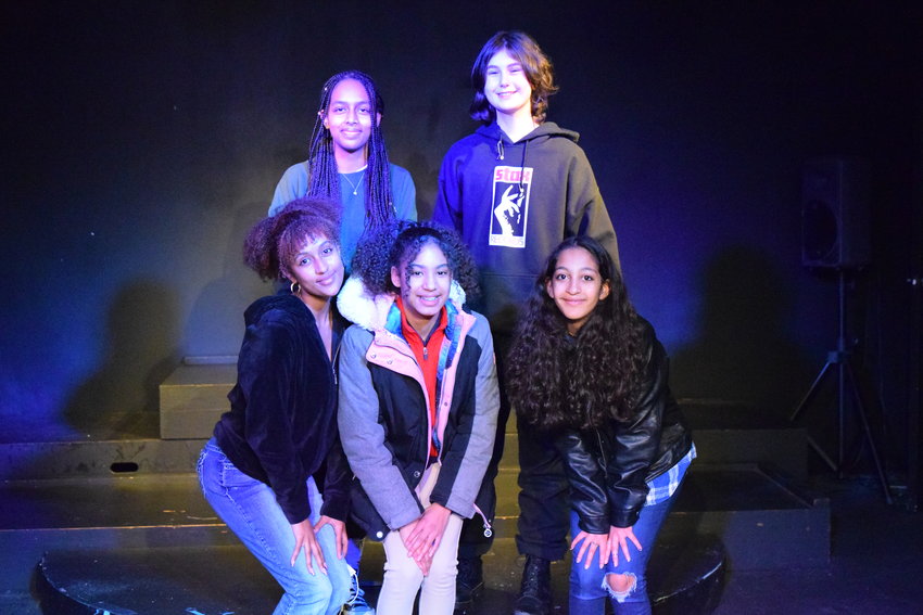 &ldquo;Inspired&rdquo; cast members (back row, left to right) Layla Nerayo, Luka McIlrath, (front row) Amele Brown, Sha&rsquo;Vontie Juneau and Ava O&rsquo;Neal. (Photo by Jill Boogren)