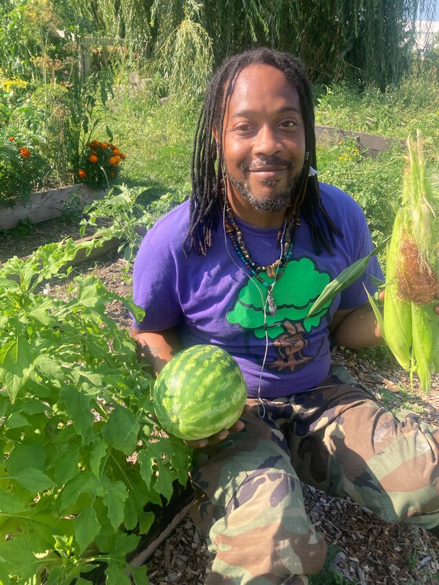 Wendell O Ward, a first time gardener, was &ldquo;wowed&rdquo; by his harvest. (Photo submitted)