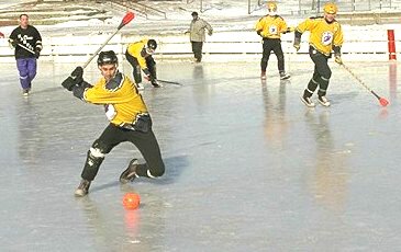 Wizards Broomball playing at McMurray in the mid 2000s. They have been playing in St. Paul since 1977.
