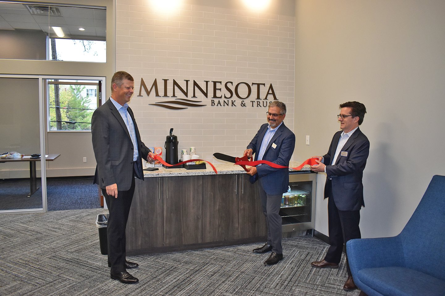 Many businesses reopened in 2021, including Bremer Bank and Lloyd’s Pharmacy, in new commercial space. Others were brand new to the community, including Minnesota Bank & Trust (shown above). Others expanded, including Tech Dump, who opened a retail store.