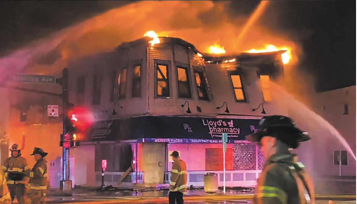 Many businesses reopened in 2021, including Lloyd’s Pharmacy, which rebuilt in the original location after burning to the ground.