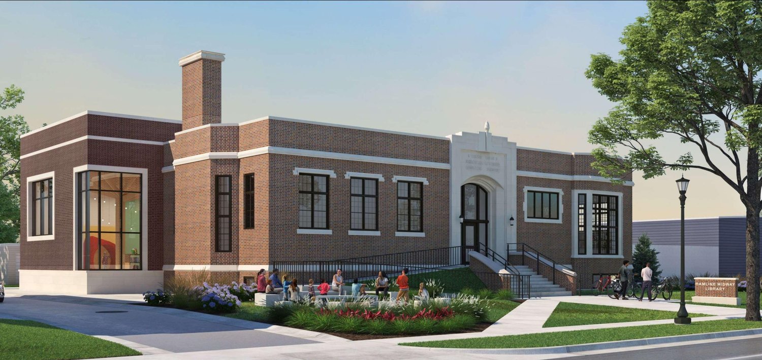 Option A for the Hamline-Midway library