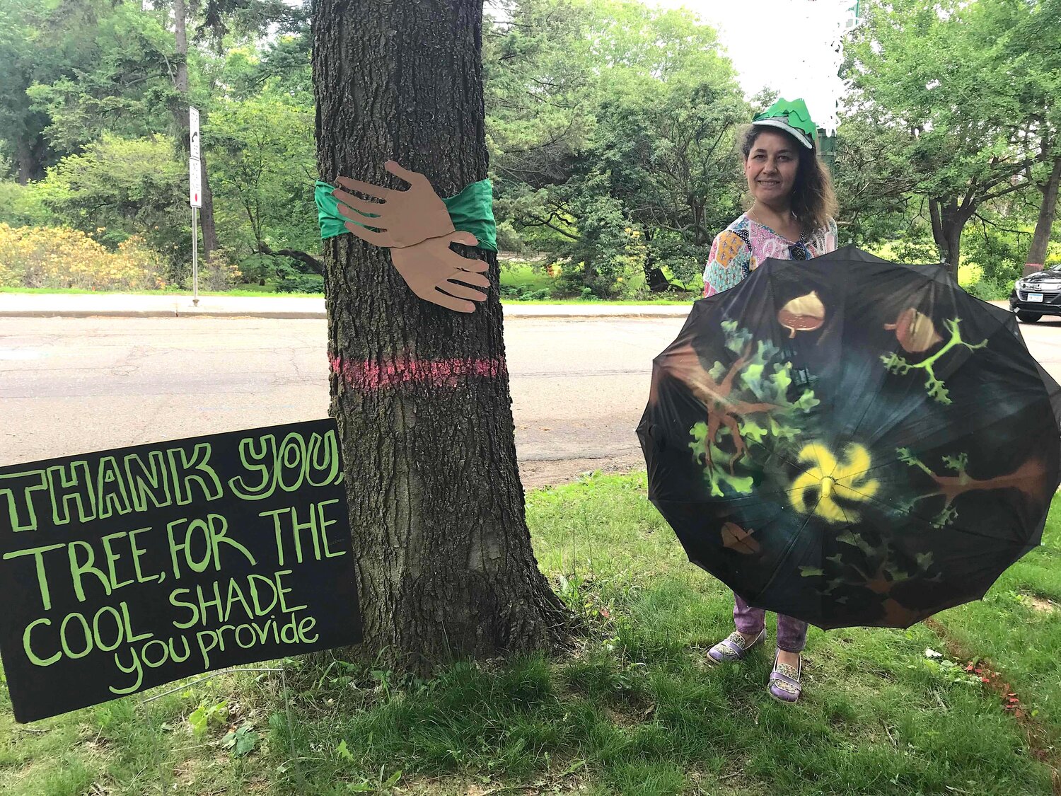 Staying cool this summer? Thank a tree. Nature lover Gita Ghei shows us how. (Photo by Frogtown Green)