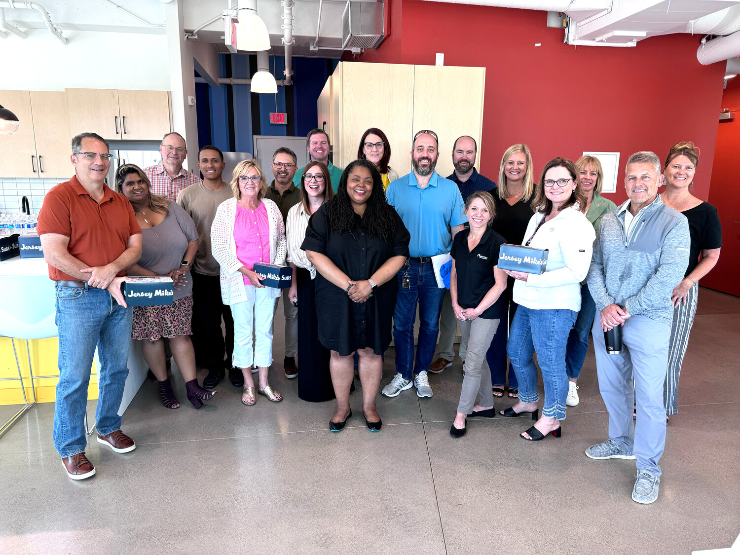 Midway Chamber Board members and staff gather at the Neighborhood Development Center in June to set the organization’s priorities. (Photo submitted)