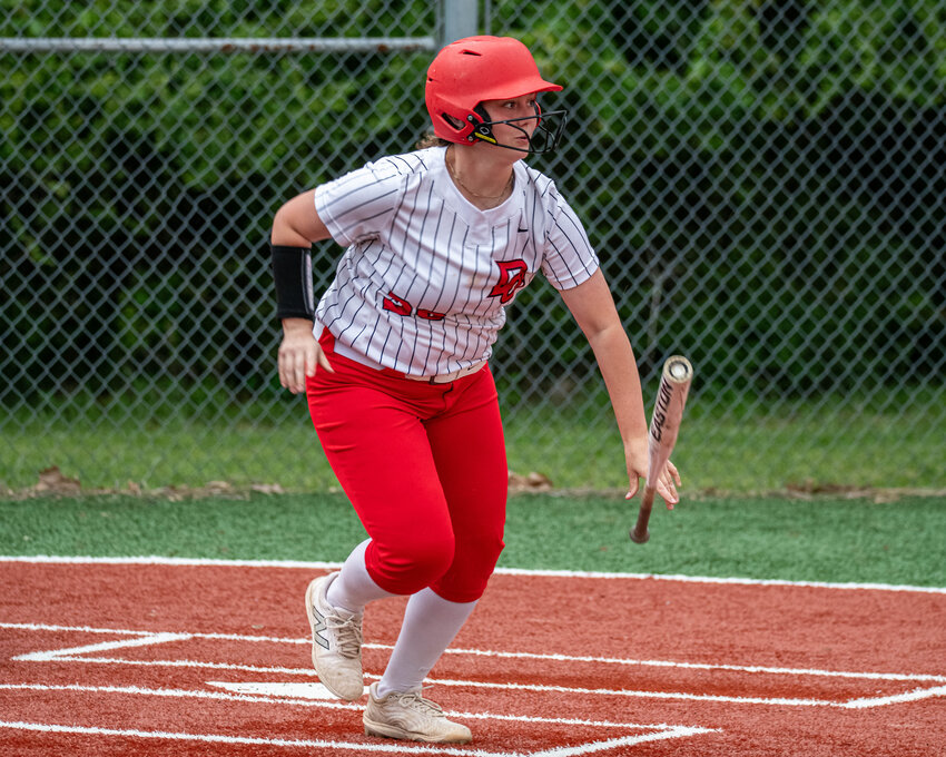 EMMA MCRAE would hit home runs in consecutive contests with one against Harmony Grove and one against Smackover.