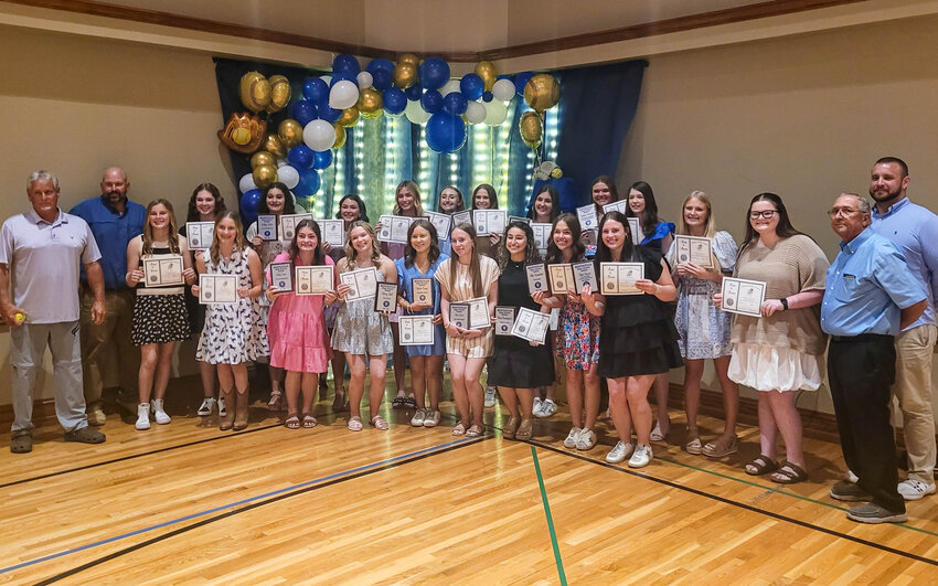 THE LADY BILLIES held their annual end of the season awards banquet on Thursday night where the players were honored with post season awards including All-State, All-Conference, team awards, and Scholar Athlete awards. All 22 Lady Billie players were awarded Scholar Athlete Award Certificates meaning that every Lady Billie player had a grade point average or 3.0 or better. It marks the first time that the entire team earned this achievement.