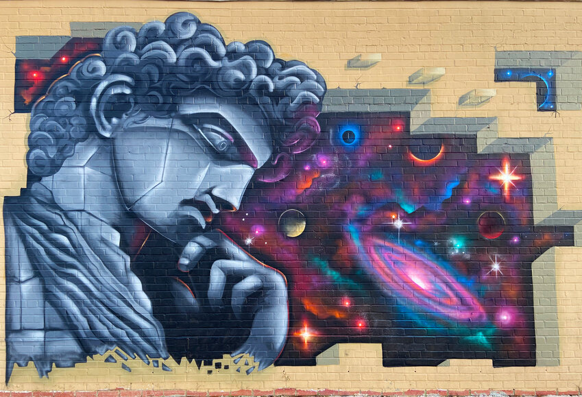Mural designed and painted by Artist Mauricio Santos.