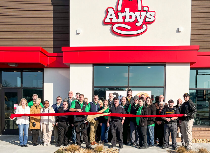 Many local dignitaries, along with Arby&rsquo;s regional management were on hand for the ribbon cutting which took place at 9:30 a.m. on Thursday, January 4.