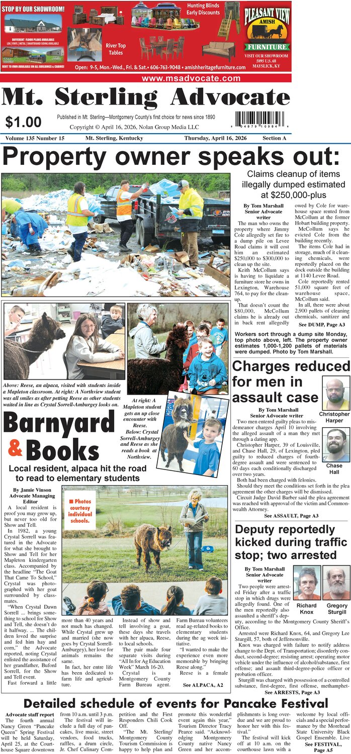 Mt. Sterling Advocate, April 16, 2026 The Mt. Sterling Advocate