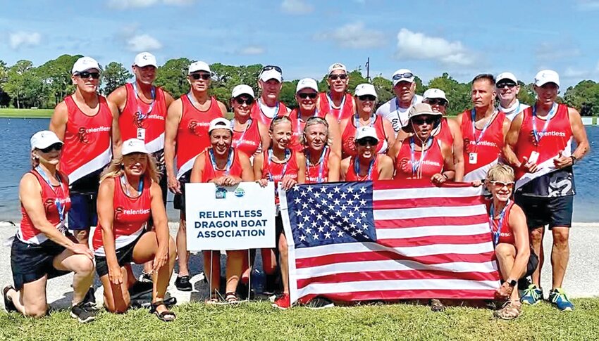 Relentless mixed team members at the 2022 Club Crew World Championships in Sarasota, Florida.