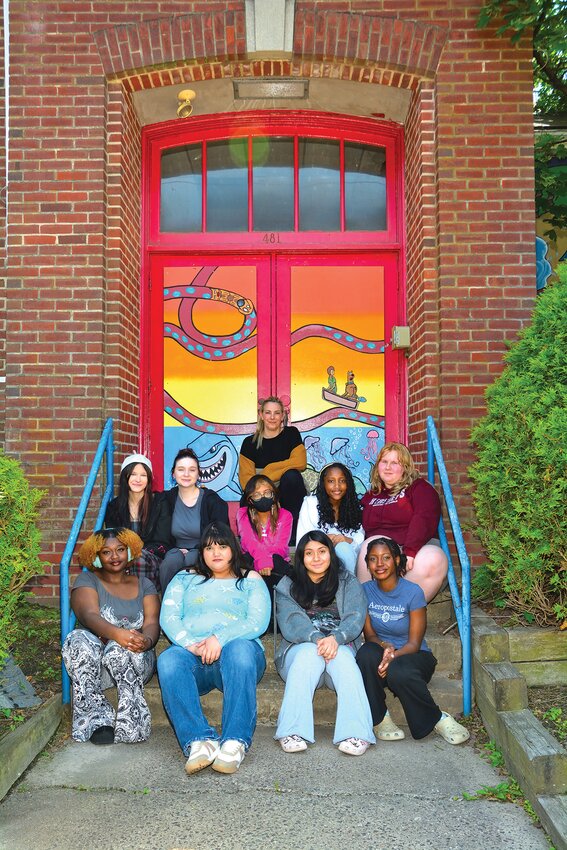 Display of murals created and displayed by Morrisville High School students.