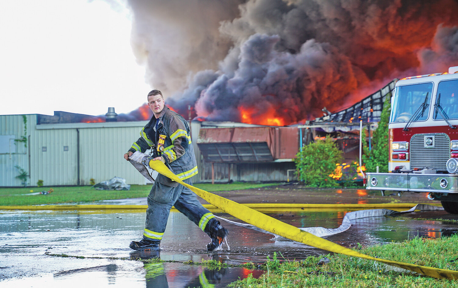 Cleanup, investigation underway after Henry recycling company fire - Paris Post-Intelligencer