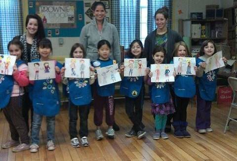 Troop 290 and their sketches!