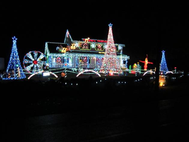 The Pontes family home on Broad Street in Rehoboth displays wonderful Holiday cheer.